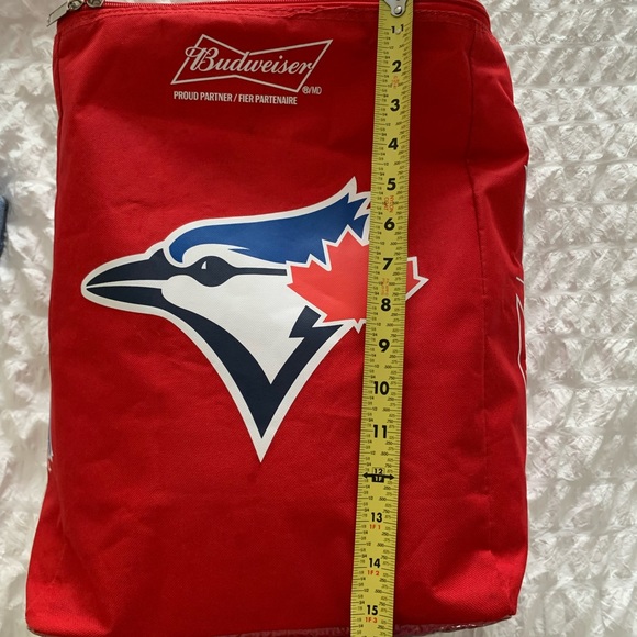 Budweiser Blue Jays cooler bag nap sac & cap - Picture 11 of 14